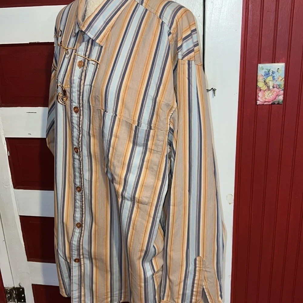 Marithé François Girbaud M&F medium vintage SIGNATURE shirt letter XL